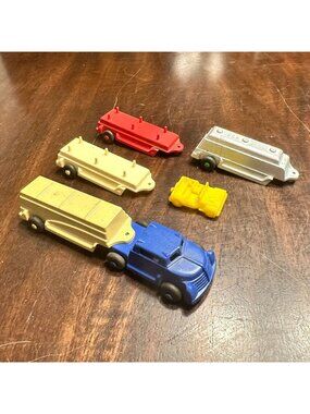 Vintage Plastic LIDO USA Toy Truck & Trailers Model Lot